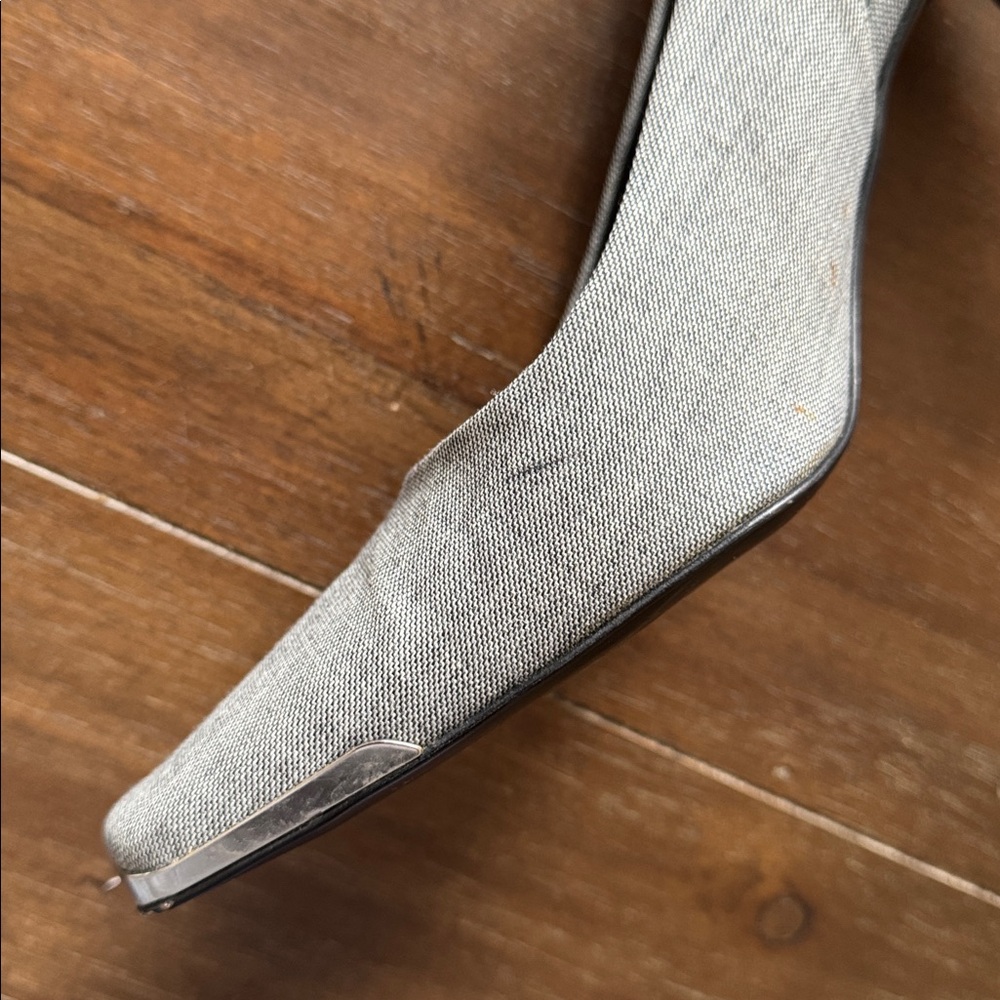 Size 8 38 Escada wool fabric gray Pumps - Picture 9 of 16
